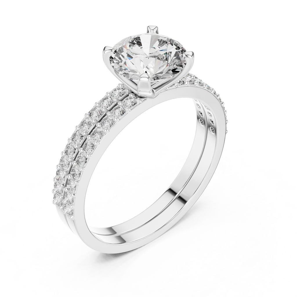 Giselle Round Solitaire Lab Grown Diamond Bridal Ring