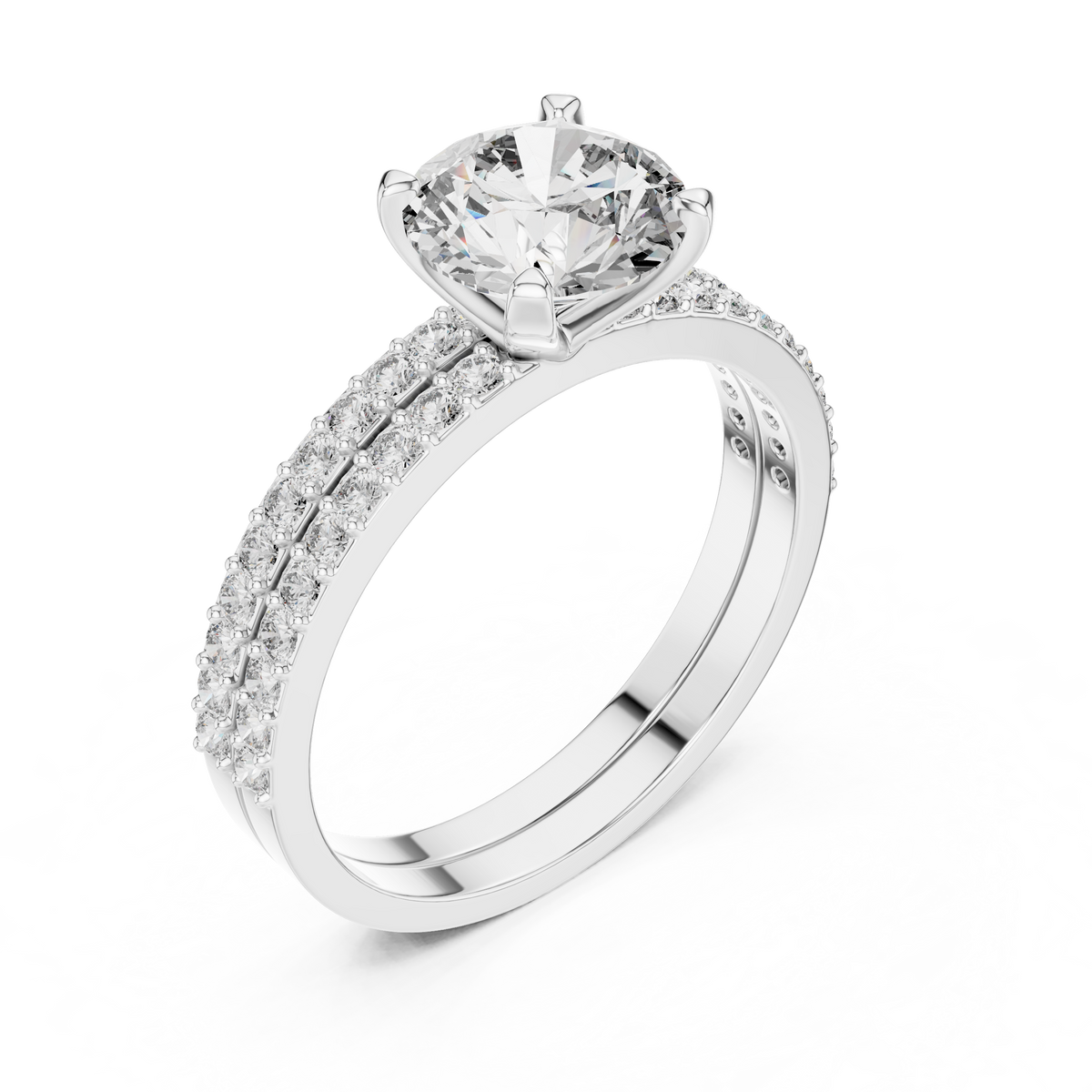 Giselle Round Solitaire Lab Grown Diamond Bridal Ring