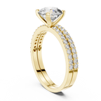 Giselle Round Solitaire Lab Grown Diamond Bridal Ring