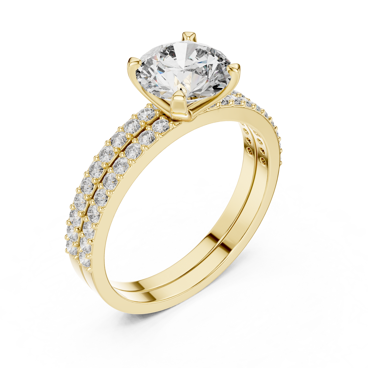 Giselle Round Solitaire Lab Grown Diamond Bridal Ring