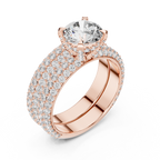 Celestial Pavé Lab Grown Diamond Solitaire Ring.