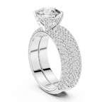 Celestial Pavé Lab Grown Diamond Solitaire Ring.