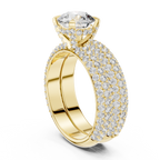 Celestial Pavé Lab Grown Diamond Solitaire Ring.