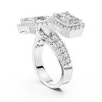 Emerald-Cut Lab Grown Diamond Halo Ring