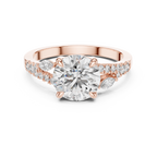 Rosé Petal Lab Grown Diamond Three-Stone Ring