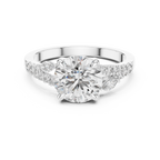 Rosé Petal Lab Grown Diamond Three-Stone Ring