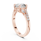 Rosé Petal Lab Grown Diamond Three-Stone Ring