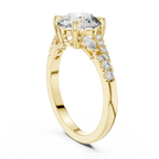 Rosé Petal Lab Grown Diamond Three-Stone Ring