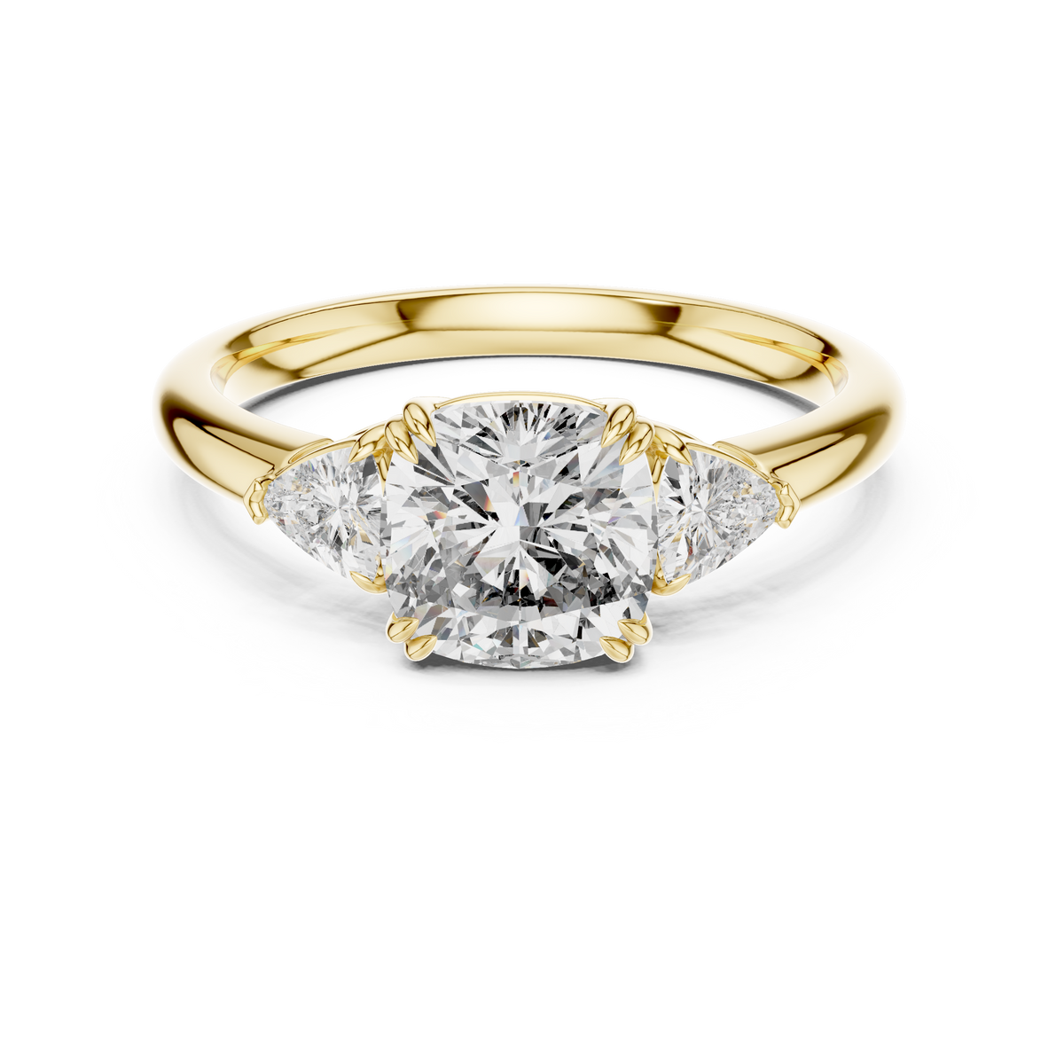 Triune Brilliance Lab Grown Diamond Three-Stone Ring