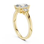 Regal Emerald-Cut Lab Grown Diamond Three-Stone Ring