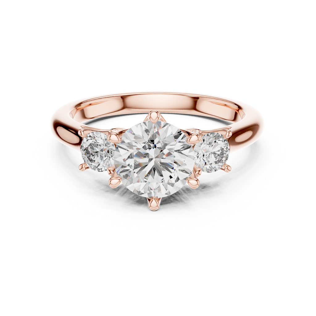 Aurora Trio Lab Grown Diamond Three-Stone Ring