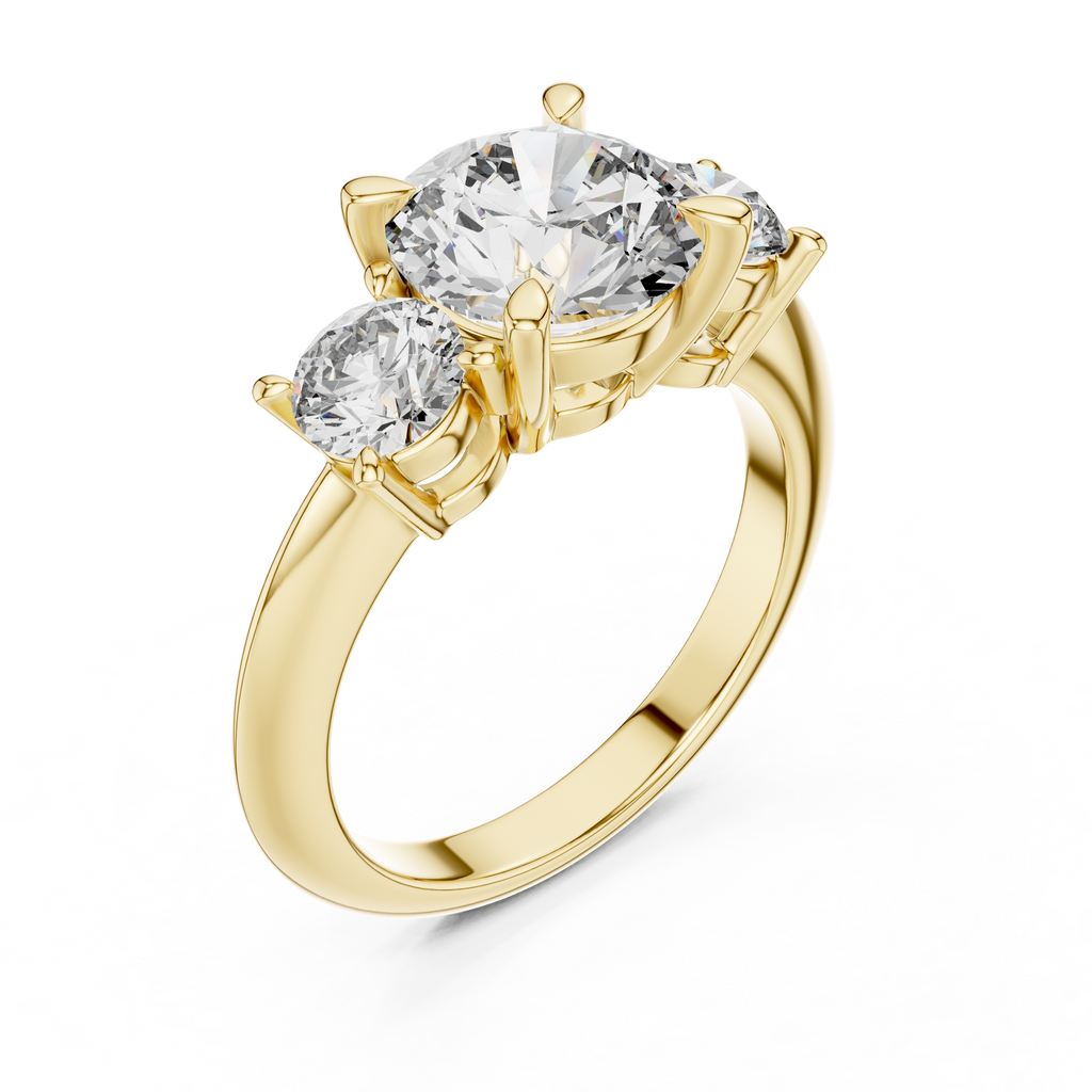 Eternal Triad Lab Grown Diamond Three-Stone Ring