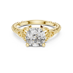 Royal Vine Cushion-Cut Lab Grown Diamond Ring.