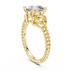 Royal Vine Cushion-Cut Lab Grown Diamond Ring.