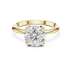 Classic Round Lab Grown Diamond Solitaire Engagement Ring