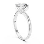 Classic Round Lab Grown Diamond Solitaire Engagement Ring