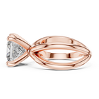 Luxe Crossweave Princess-Cut Lab Grown Diamond Ring