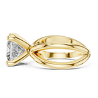 Luxe Crossweave Princess-Cut Lab Grown Diamond Ring