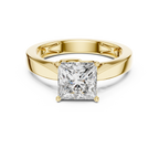 Regal Square Lab Grown Diamond Solitaire Ring.