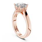 Regal Square Lab Grown Diamond Solitaire Ring.