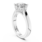 Regal Square Lab Grown Diamond Solitaire Ring.