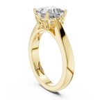 Regal Square Lab Grown Diamond Solitaire Ring.
