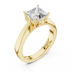 Regal Square Lab Grown Diamond Solitaire Ring.