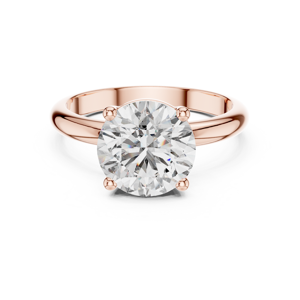 Celestara Round-Cut Lab Grown Diamond Solitaire Ring