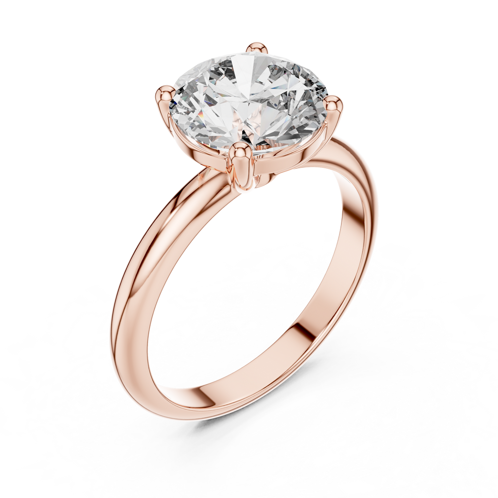 Celestara Round-Cut Lab Grown Diamond Solitaire Ring