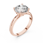 Celestara Round-Cut Lab Grown Diamond Solitaire Ring