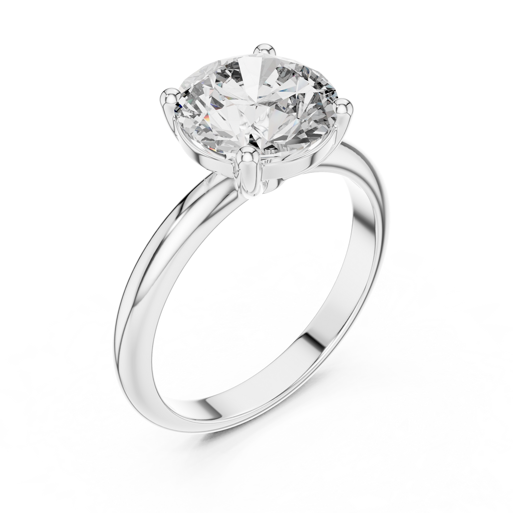 Celestara Round-Cut Lab Grown Diamond Solitaire Ring