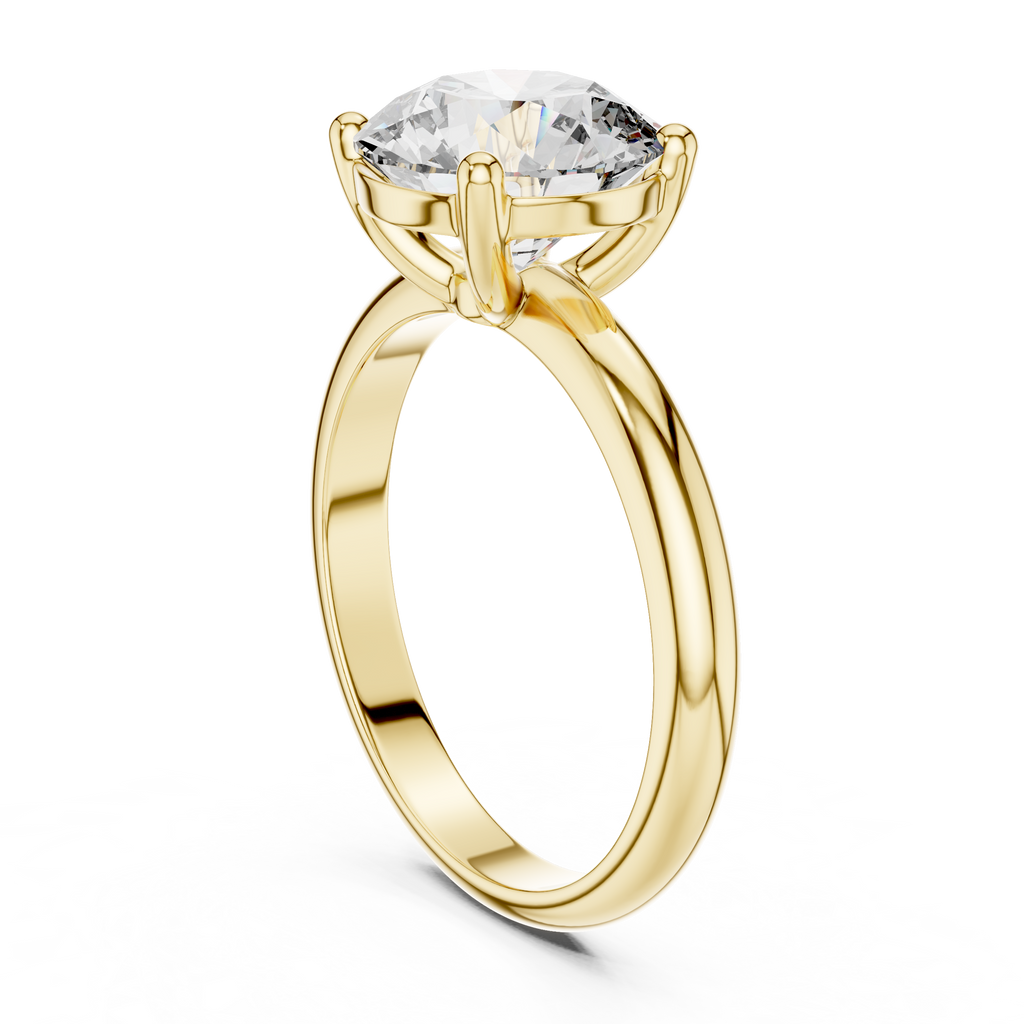 Celestara Round-Cut Lab Grown Diamond Solitaire Ring