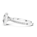 Princess Cut Lab Grown Diamond Halo Ring
