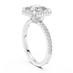Princess Cut Lab Grown Diamond Halo Ring