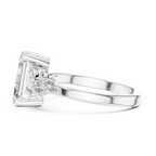 Emerald Poise Lab Grown Diamond Three-Stone Engagement Ring