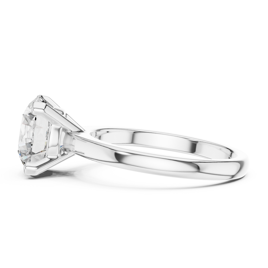 Pure Radiance Round Lab Grown Diamond Solitaire Ring