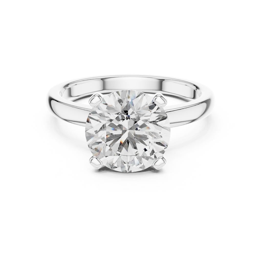 Pure Radiance Round Lab Grown Diamond Solitaire Ring