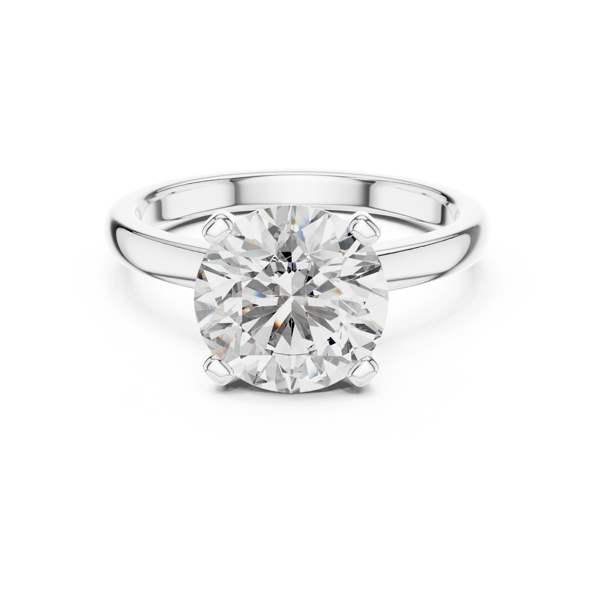 Pure Radiance Round Lab Grown Diamond Solitaire Ring