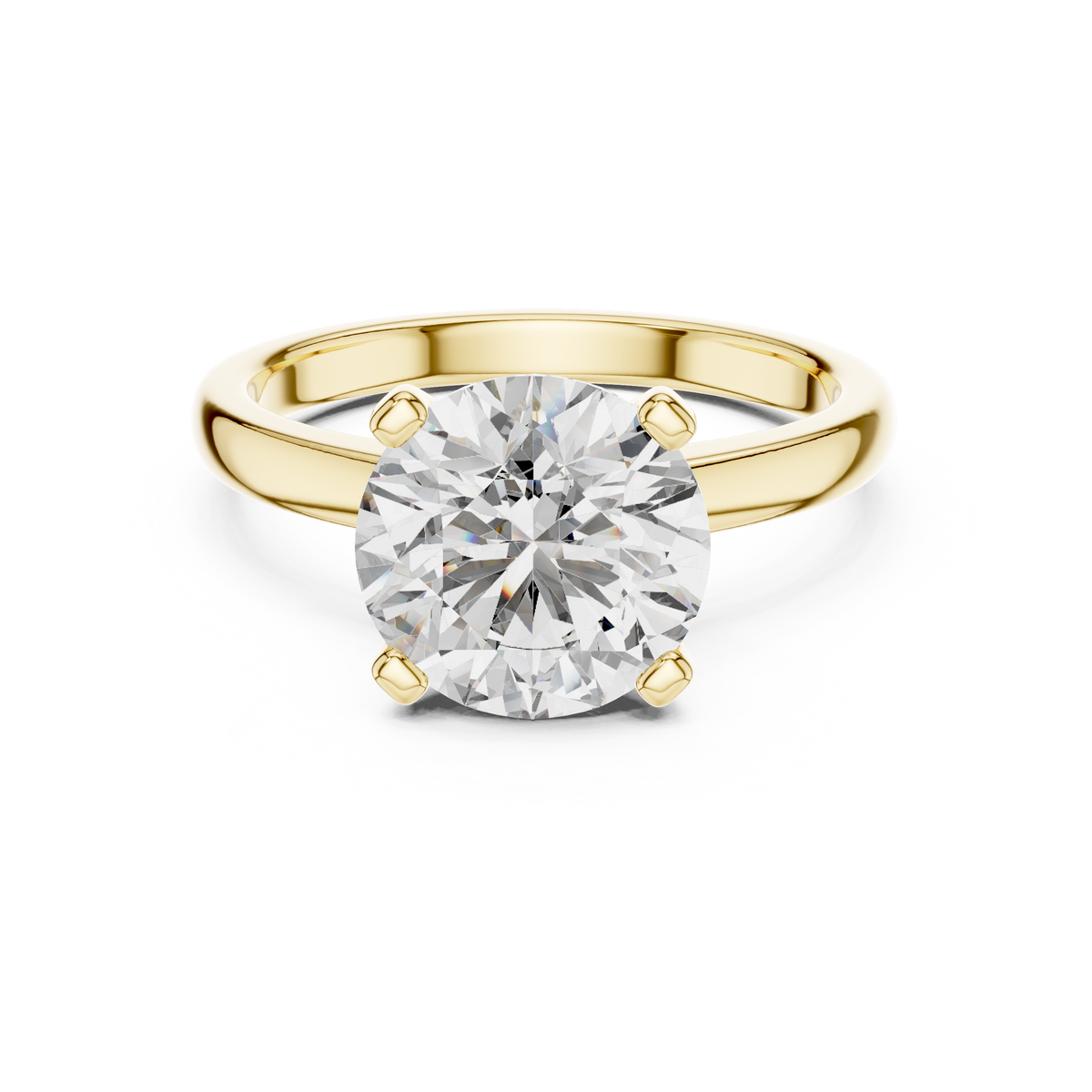 Pure Radiance Round Lab Grown Diamond Solitaire Ring