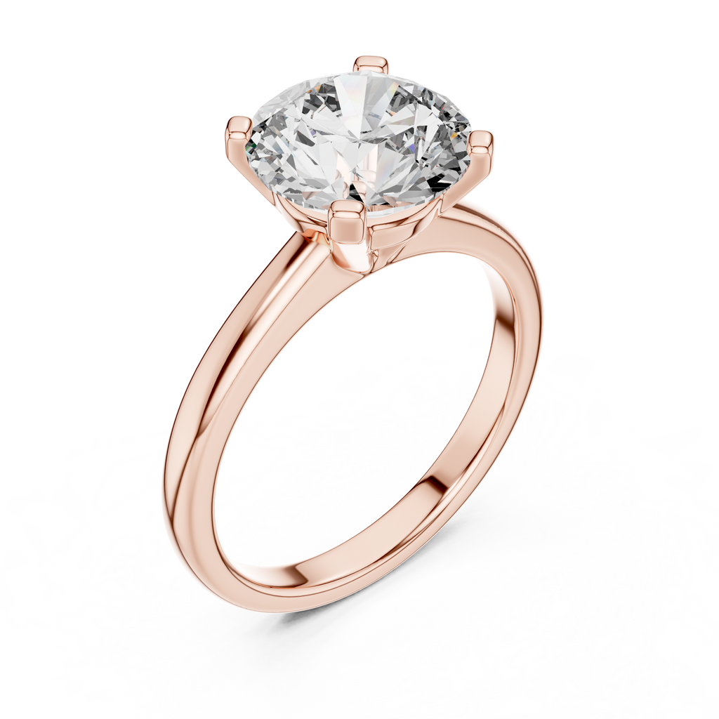 Pure Radiance Round Lab Grown Diamond Solitaire Ring