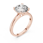 Pure Radiance Round Lab Grown Diamond Solitaire Ring