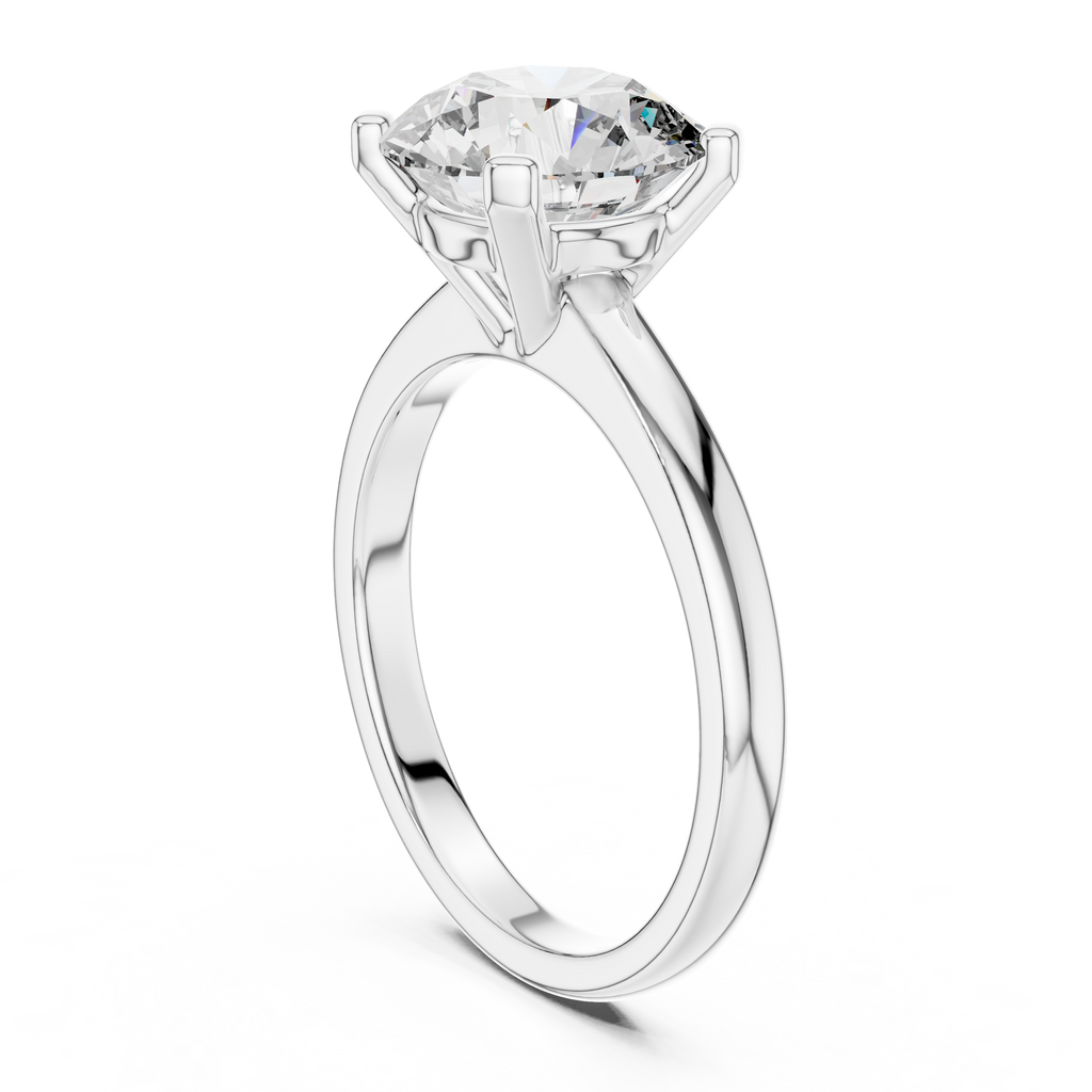 Pure Radiance Round Lab Grown Diamond Solitaire Ring