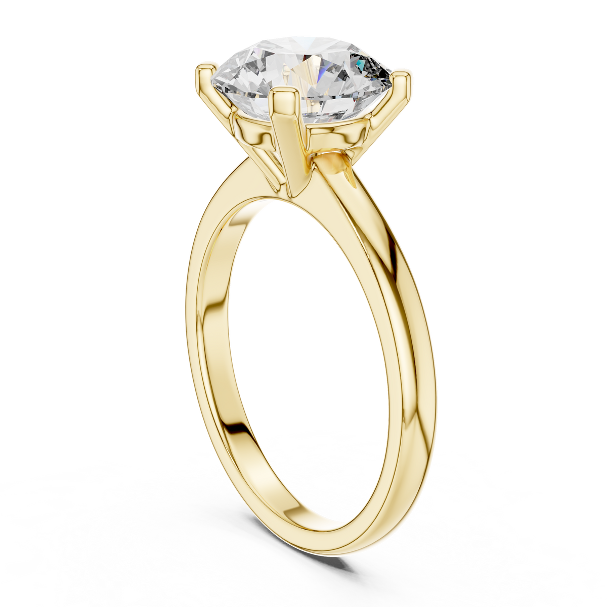 Pure Radiance Round Lab Grown Diamond Solitaire Ring