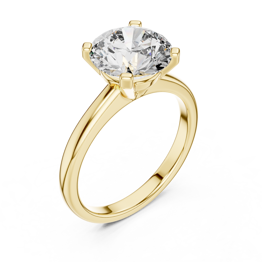 Pure Radiance Round Lab Grown Diamond Solitaire Ring