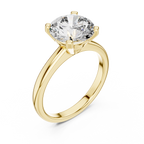 Pure Radiance Round Lab Grown Diamond Solitaire Ring
