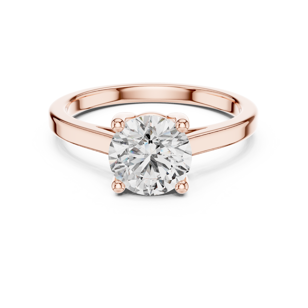 Velvet Cushion Lab Grown Diamond Solitaire Ring.