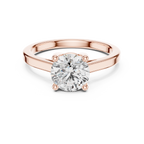 Velvet Cushion Lab Grown Diamond Solitaire Ring.