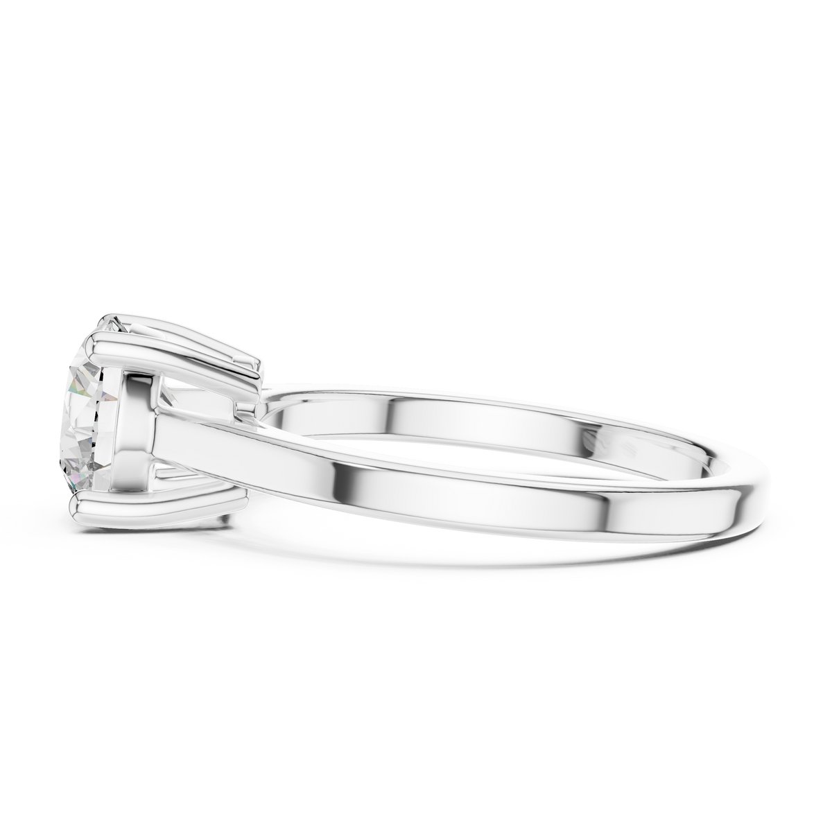Velvet Cushion Lab Grown Diamond Solitaire Ring.