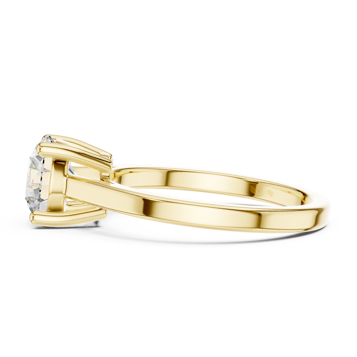 Velvet Cushion Lab Grown Diamond Solitaire Ring.