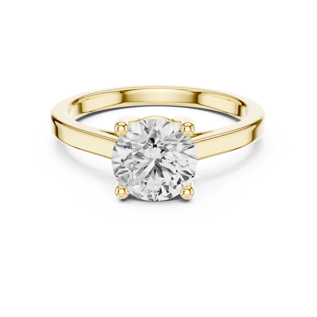 Velvet Cushion Lab Grown Diamond Solitaire Ring.